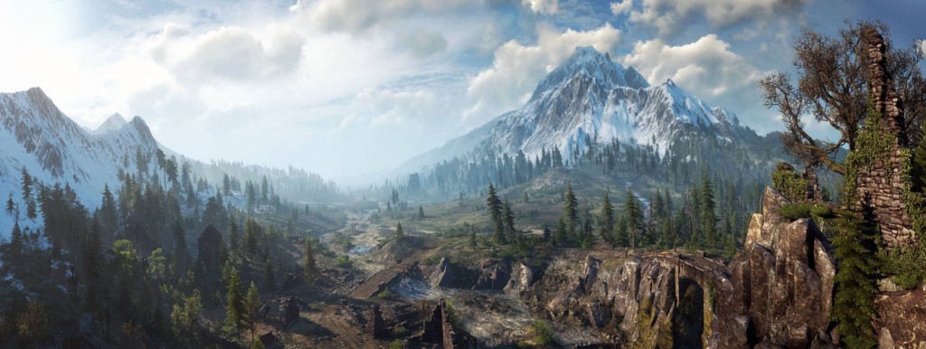 نمایی از طبیعت وحشی Skellige به صورت پاناروما